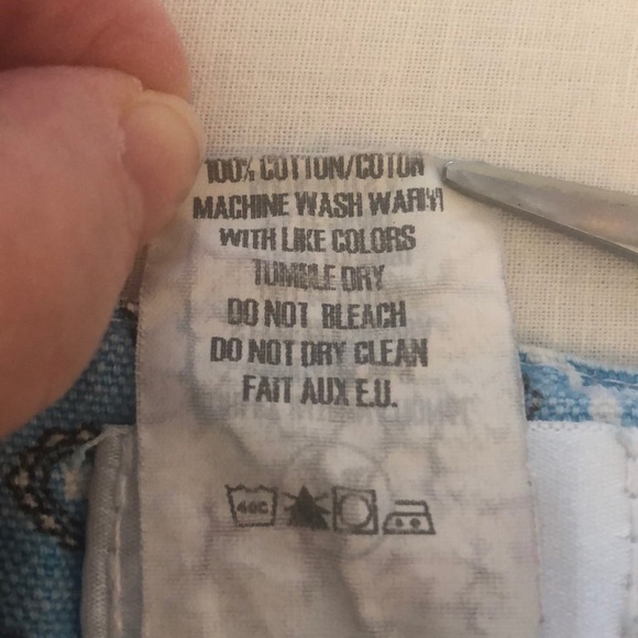 Hurley Y2K Sky Blue and White Low Rise Floral Shorts - Size 3 Juniors - Picture 8 of 8